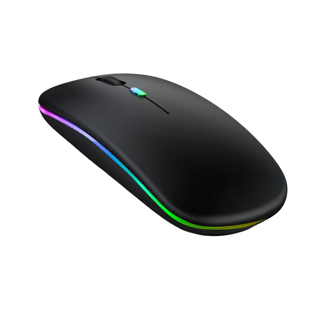 Mouse Inalámbrico Slim RGB Recargable