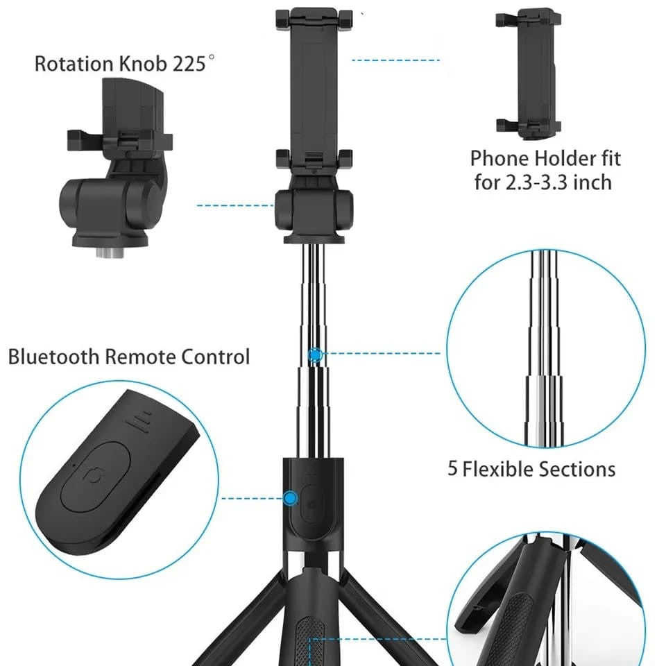 Tripode Palo Selfie Con Bluetooth