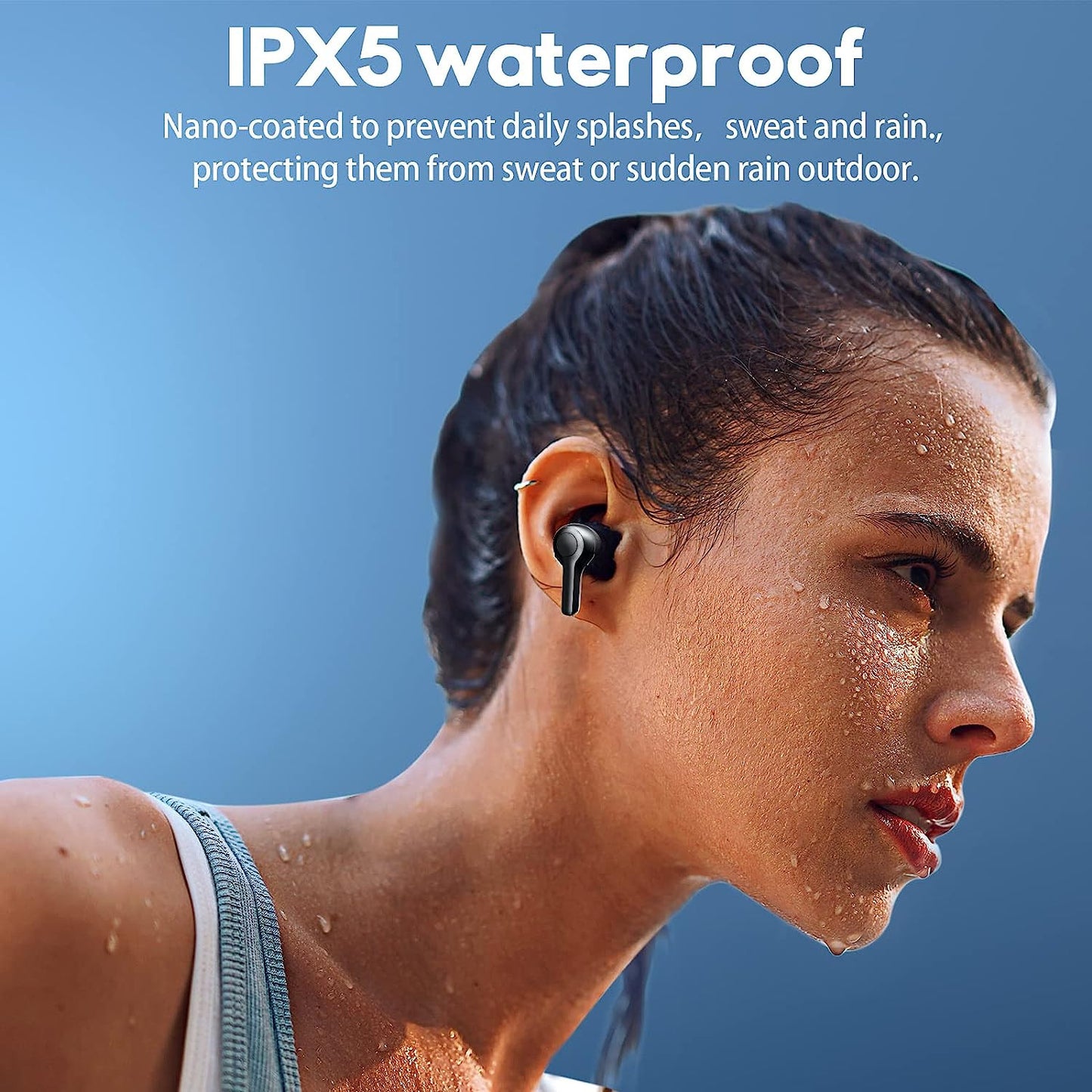 Lanteso Auriculares inalámbricos con Bluetooth TWS