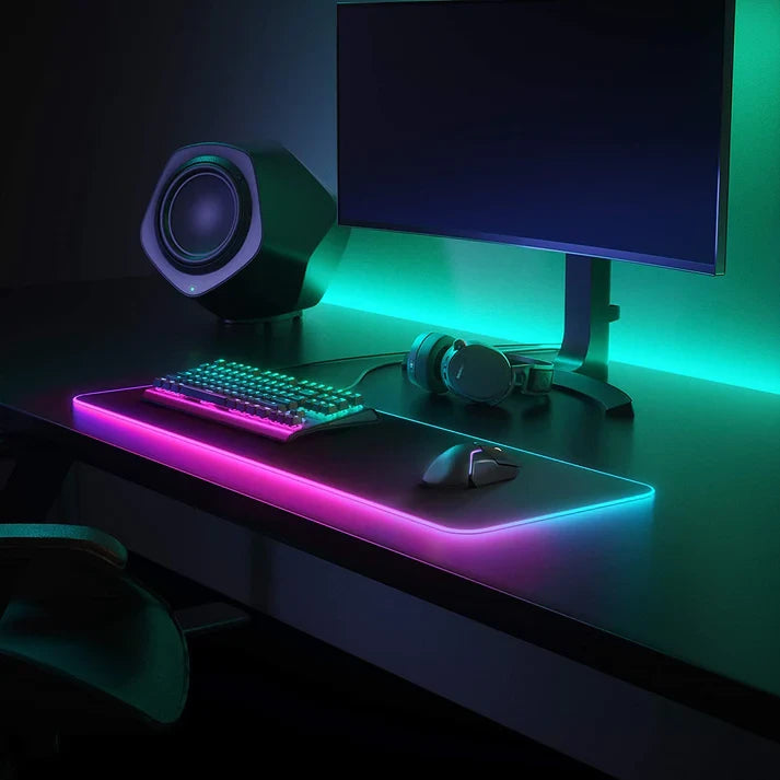 MOUSE PAD GAMER LUCES RGB