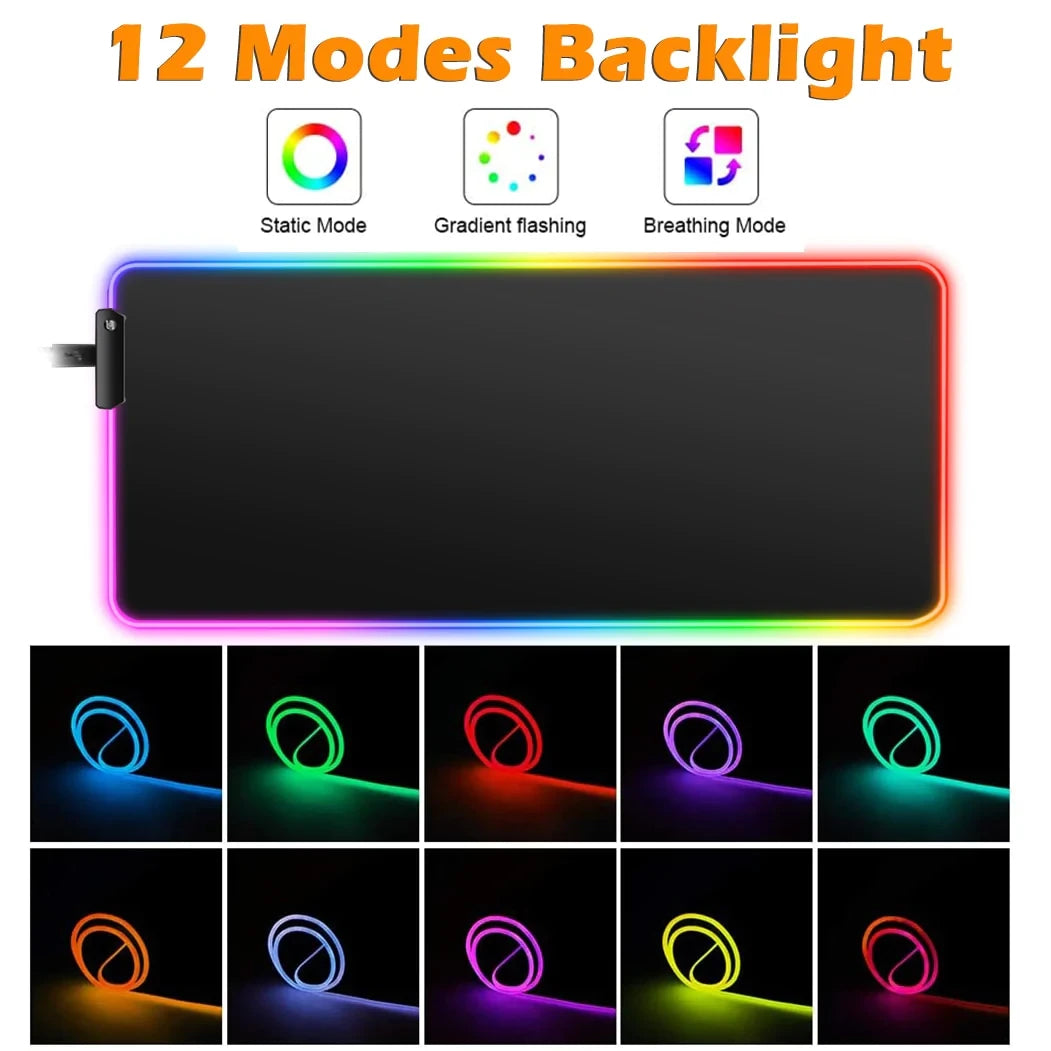 MOUSE PAD GAMER LUCES RGB