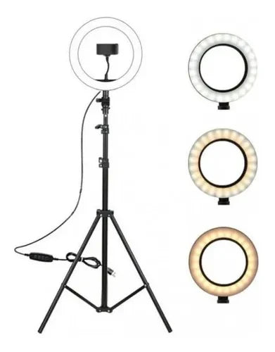 Aro De Luz 30 Cm Con Tripode