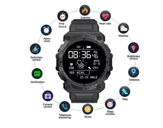 Reloj SmartWatch FD68 Negro
