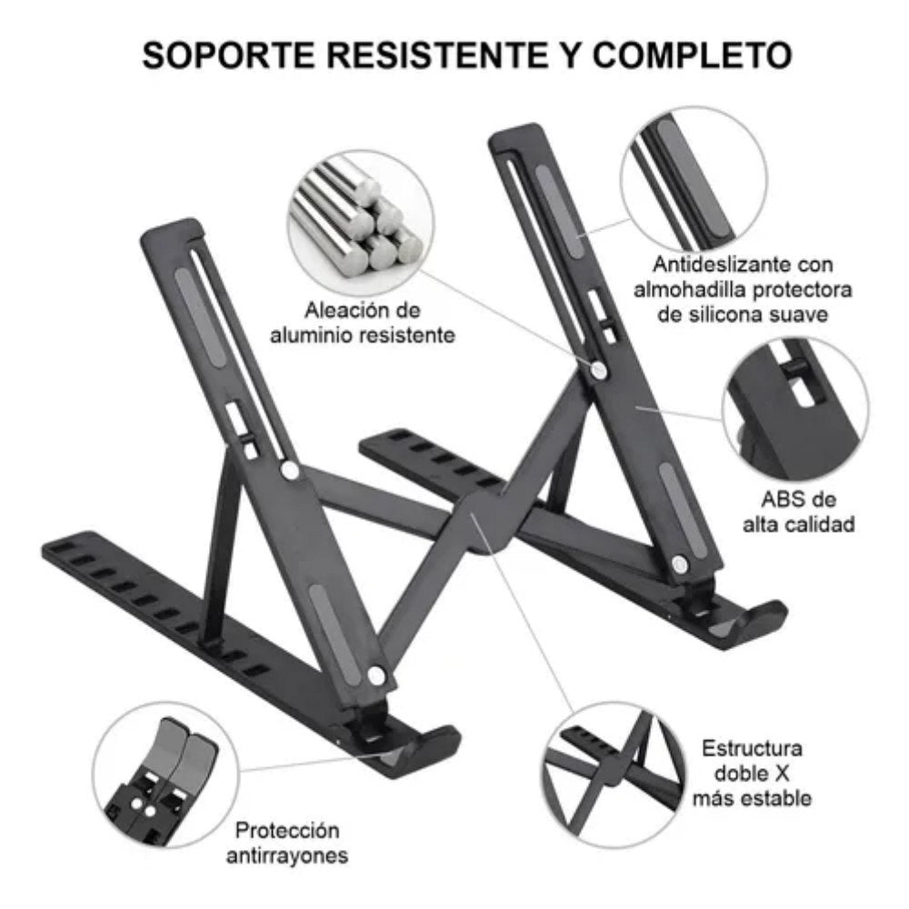 Base Soporte Portatil Laptop Plegable NE
