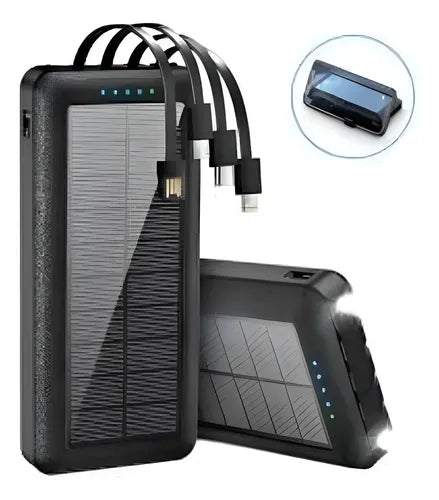 Power Bank 50000 mAh Carga Súper Rápida con Cables Integrados