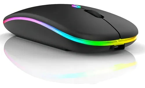 Mouse Inalámbrico Slim RGB Recargable