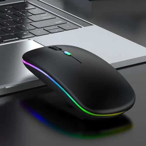 Mouse Inalámbrico Slim RGB Recargable