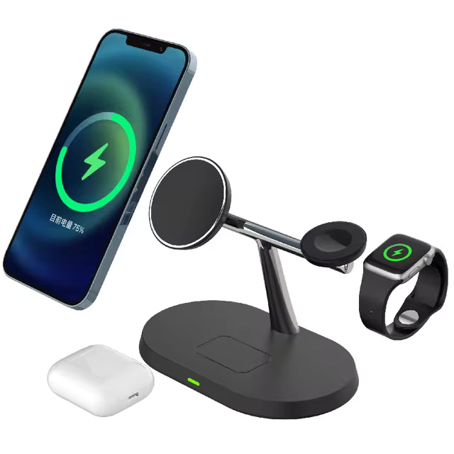 Supercharger Elite 3 en 1 - Carga Magnética para iPhone
