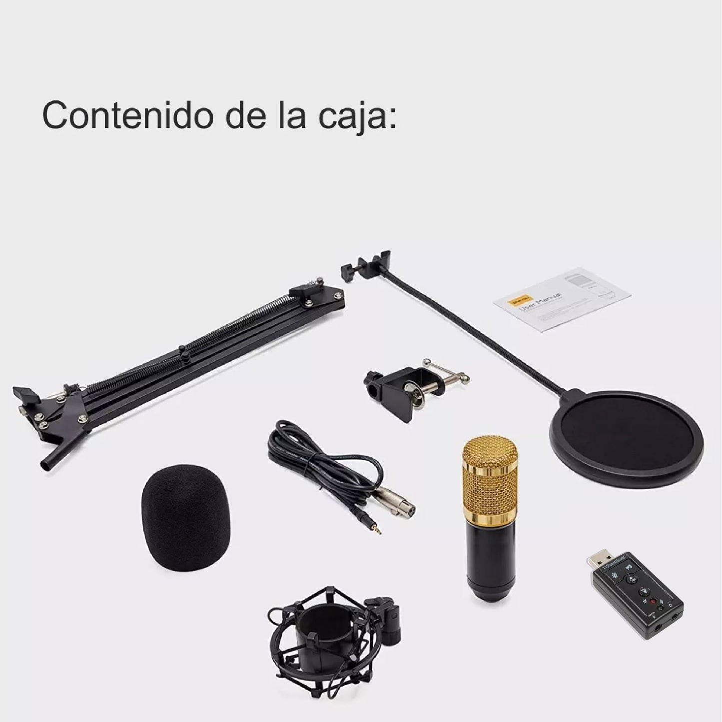 Micrófono BM-800 con Kit Profesional Completo