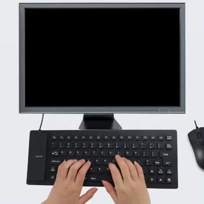 Teclado de Silicona Flexible y Enrollable USB