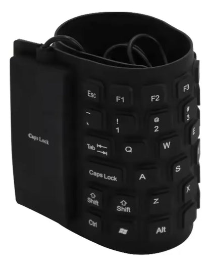 Teclado de Silicona Flexible y Enrollable USB