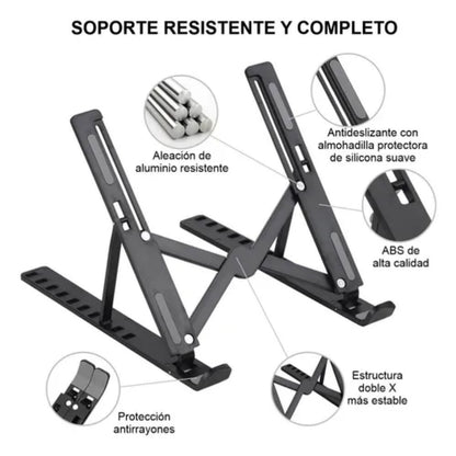 Base Soporte Portatil Laptop Plegable NE