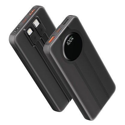 Power Bank Portátil Aioneus con Cables Incorporados