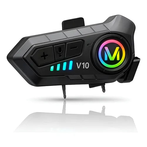 Auricular para casco Bluetooth IPX6 V10