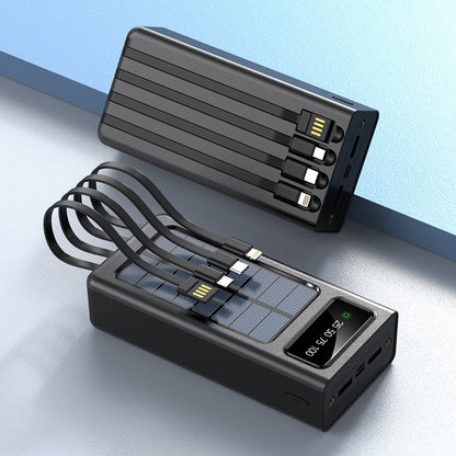Power Bank 50000 mAh Carga Súper Rápida con Cables Integrados
